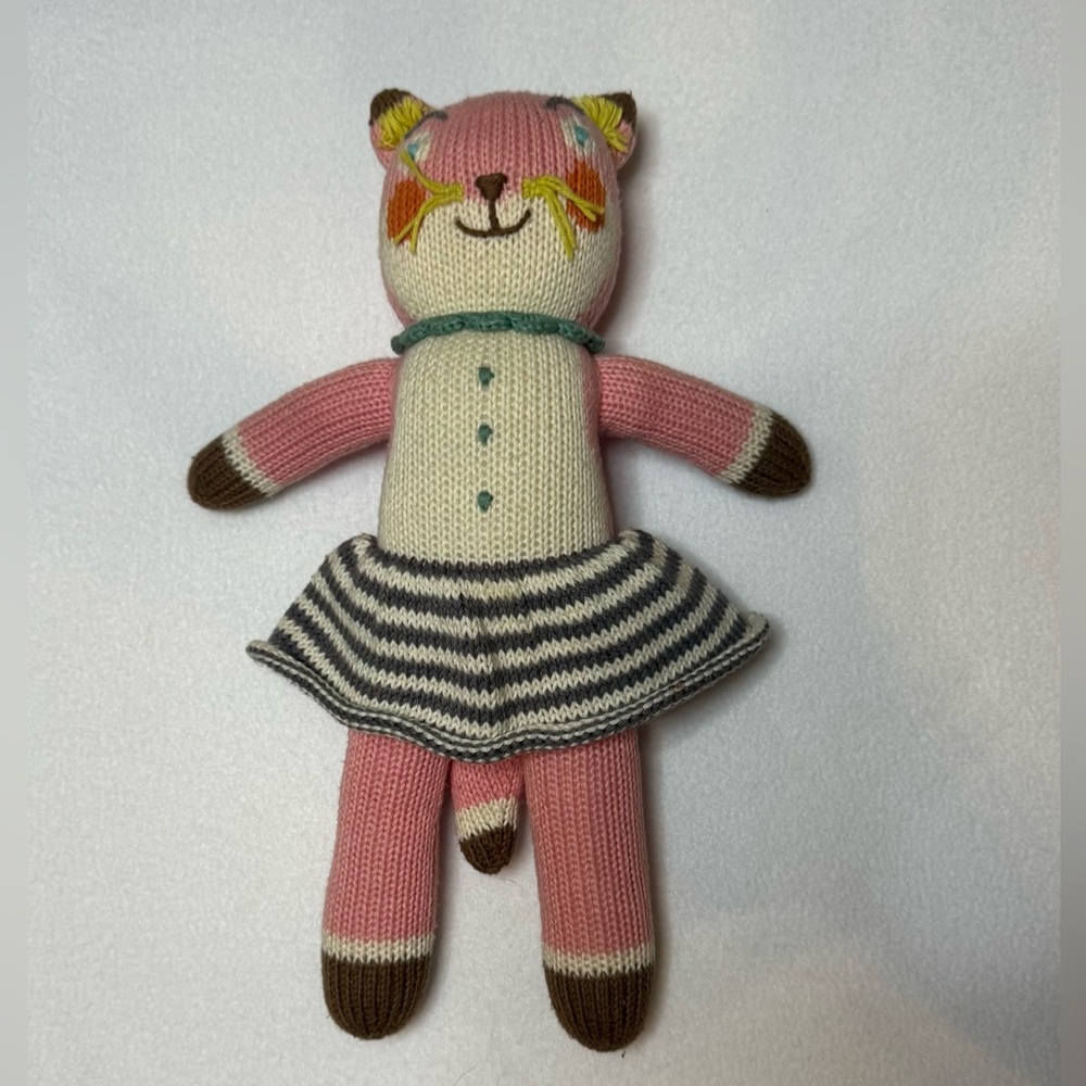 -BLABLA- SUZETTE the FOX Pink and Cream Plush Toy